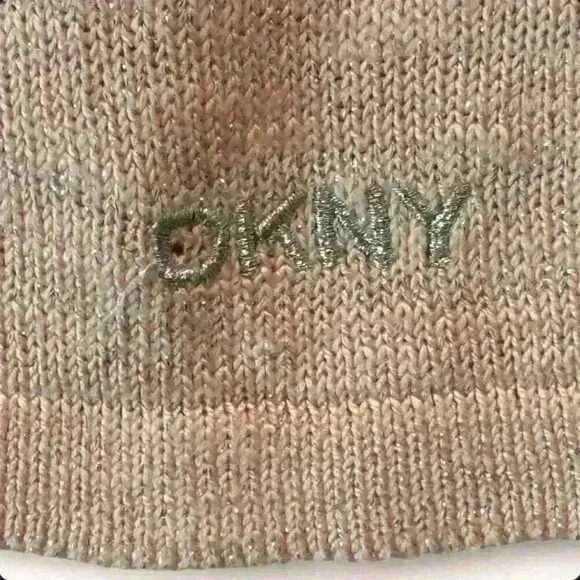 DKNY Girls Pink Cold Shoulder Sweater w Ruffles Size Medium - Picture 2 of 5